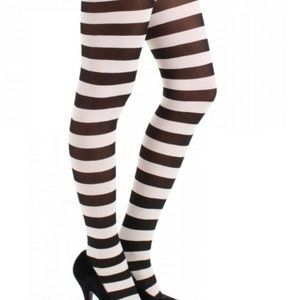 White Striped tights